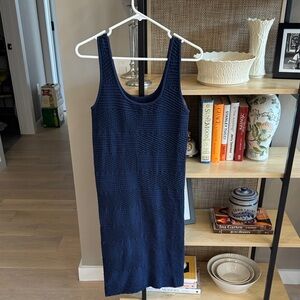 Tees by Tina Textured Blue Sleeveless Top